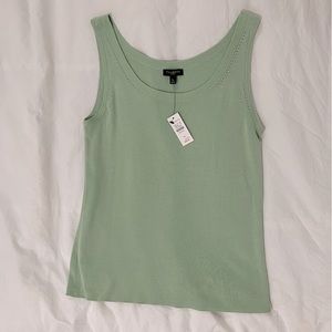 Light green Talbots Sleeveless Sweater Tank Shell. PS. NWT